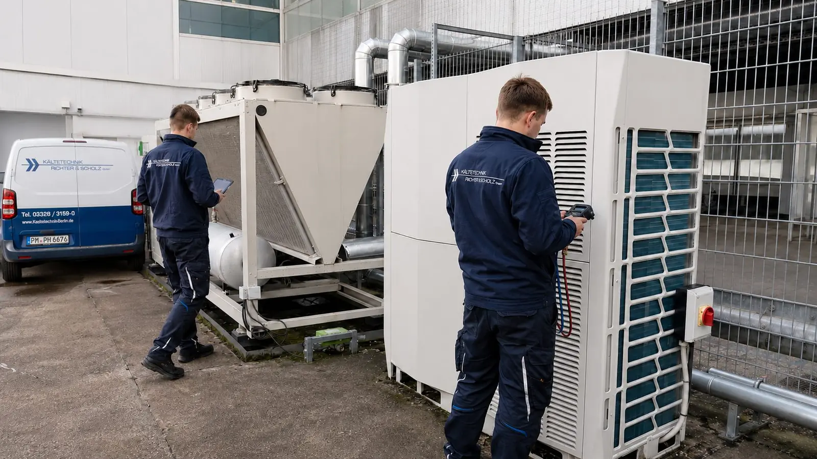 Wartung HVAC-Geräte Gewerbekälte